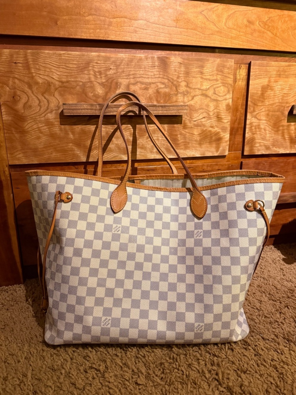 Louis Vuitton Neverfull GM Damien Azur Tote